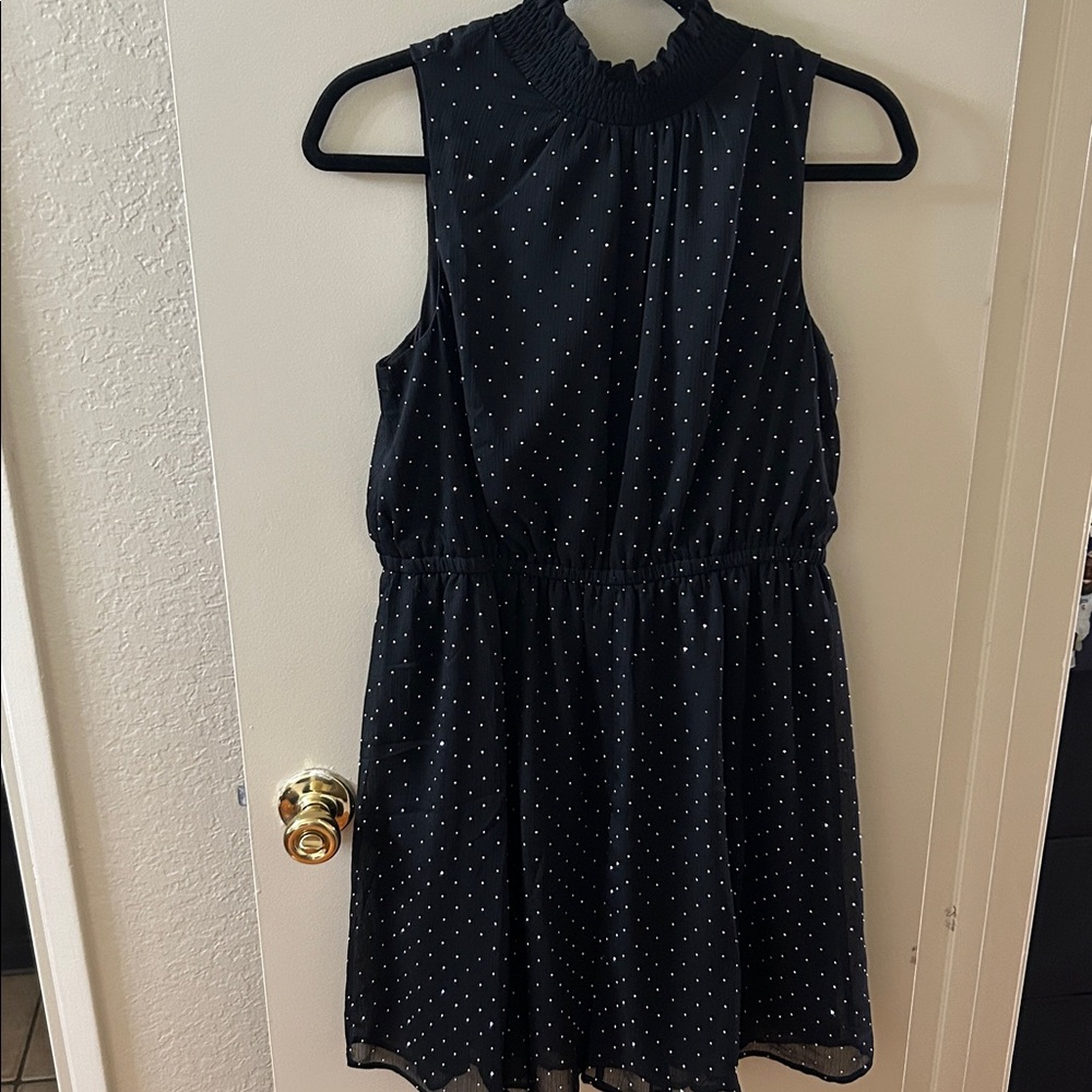 Nine West Black Ruffled Dress
